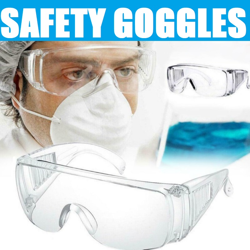 Safety Eye Goggles/ Protective Spec Goggle/ Protection Glasses Eyewear to Prevent Saliva Splash/ Can wear over specs/ glasses