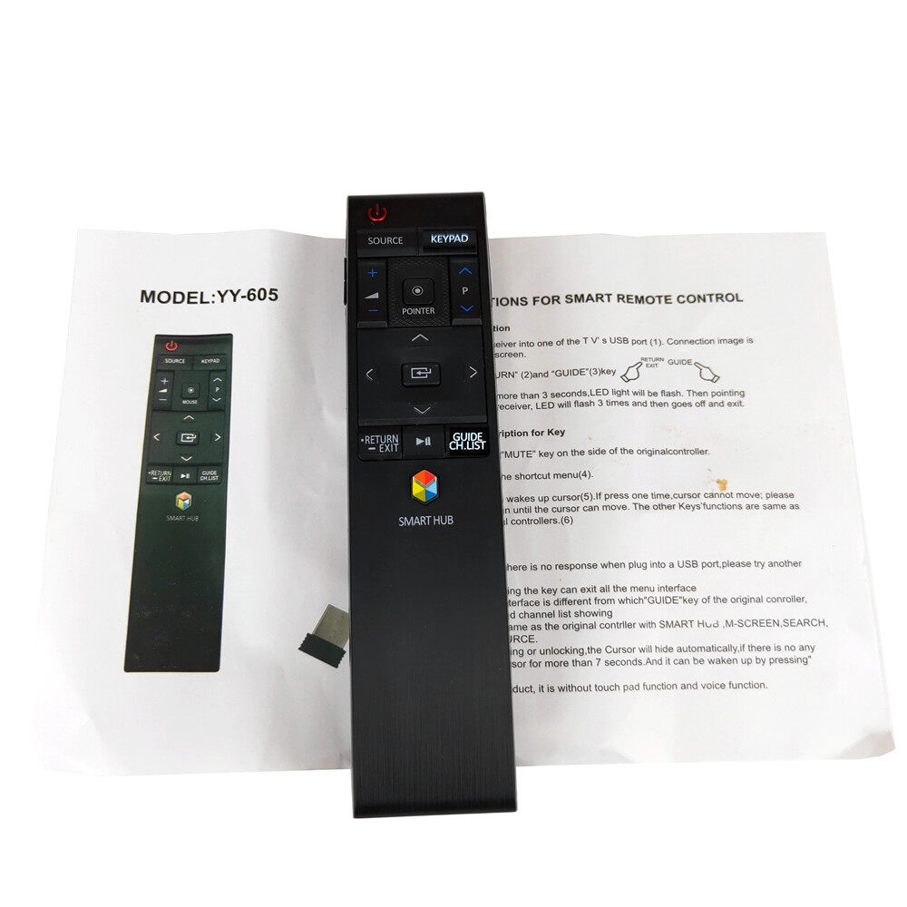 New Replacement Remote Control YY-605 For Samsung Smart TV Fit For BN59-01220A BN59-01220D No Voice & Touch Pad Function