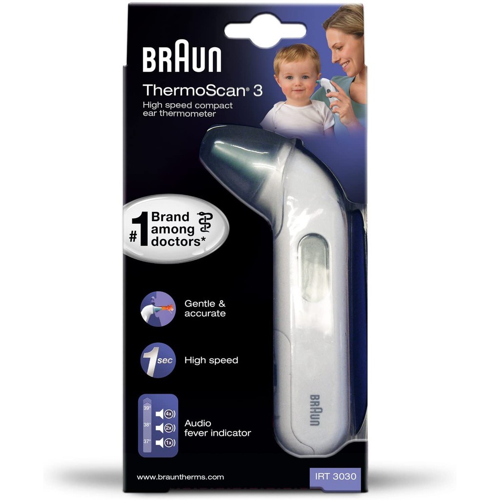 Braun IRT-6520 / ThermoScan 7 / Baby / Adult Professional Digital Ear Thermometer/ Including 21 filters