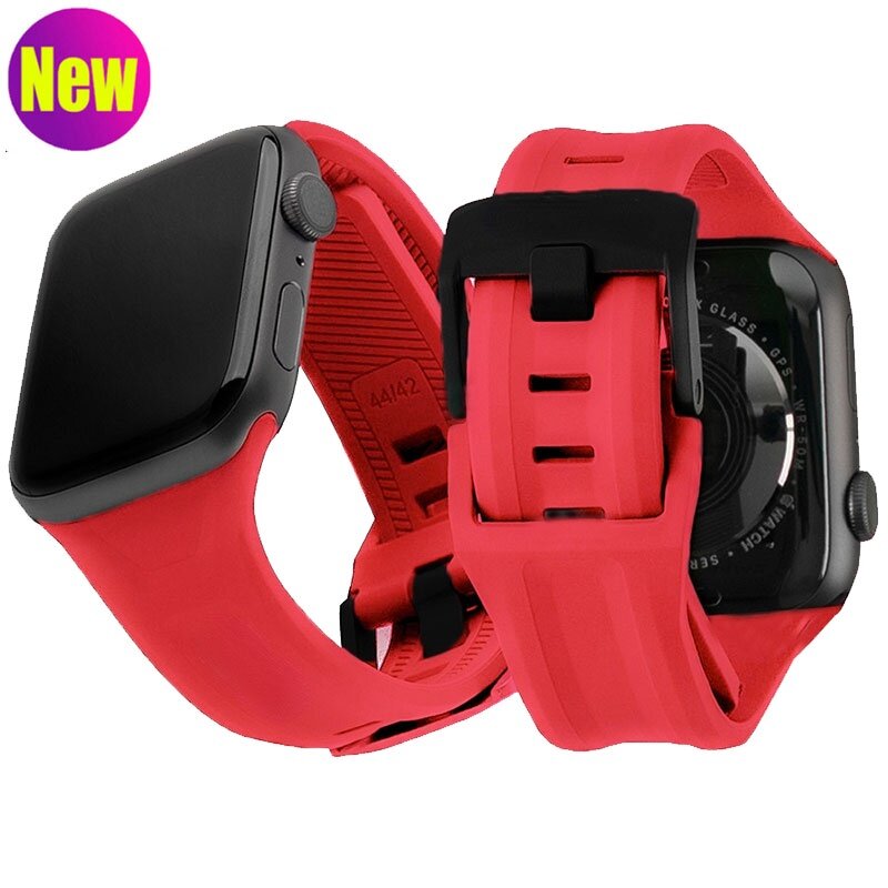 UAG Silicone Sport watch band for apple watch 7 41 45mm 6 se 5 4 40mm 44mm watchband for i watch 3 5 38 42mm bracelet strap