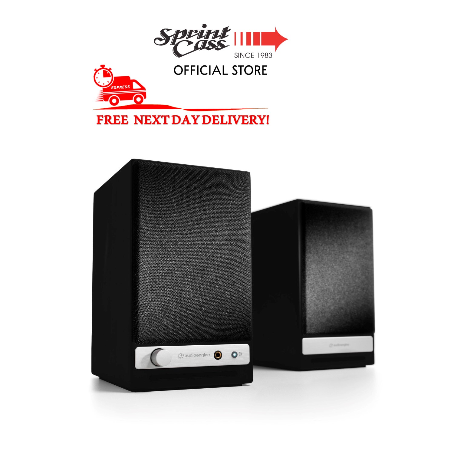 (NEXT DAY DELIVERY) Audioengine HD4 Home Music System with aptX-HD/Aux/Analog In/USB DAC/Sub Out (3 Years Local Warranty)