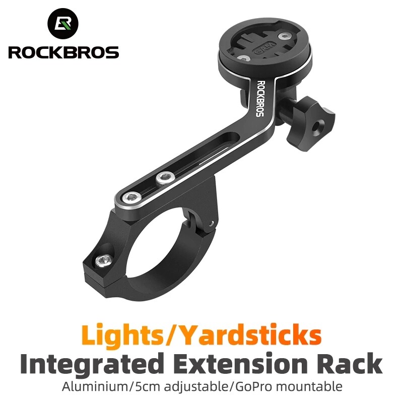 ROCKBROS Multifuctional Bike Light Mount Aluminum Bracket for IGS / Garmin / Bryton / Cateye Holder