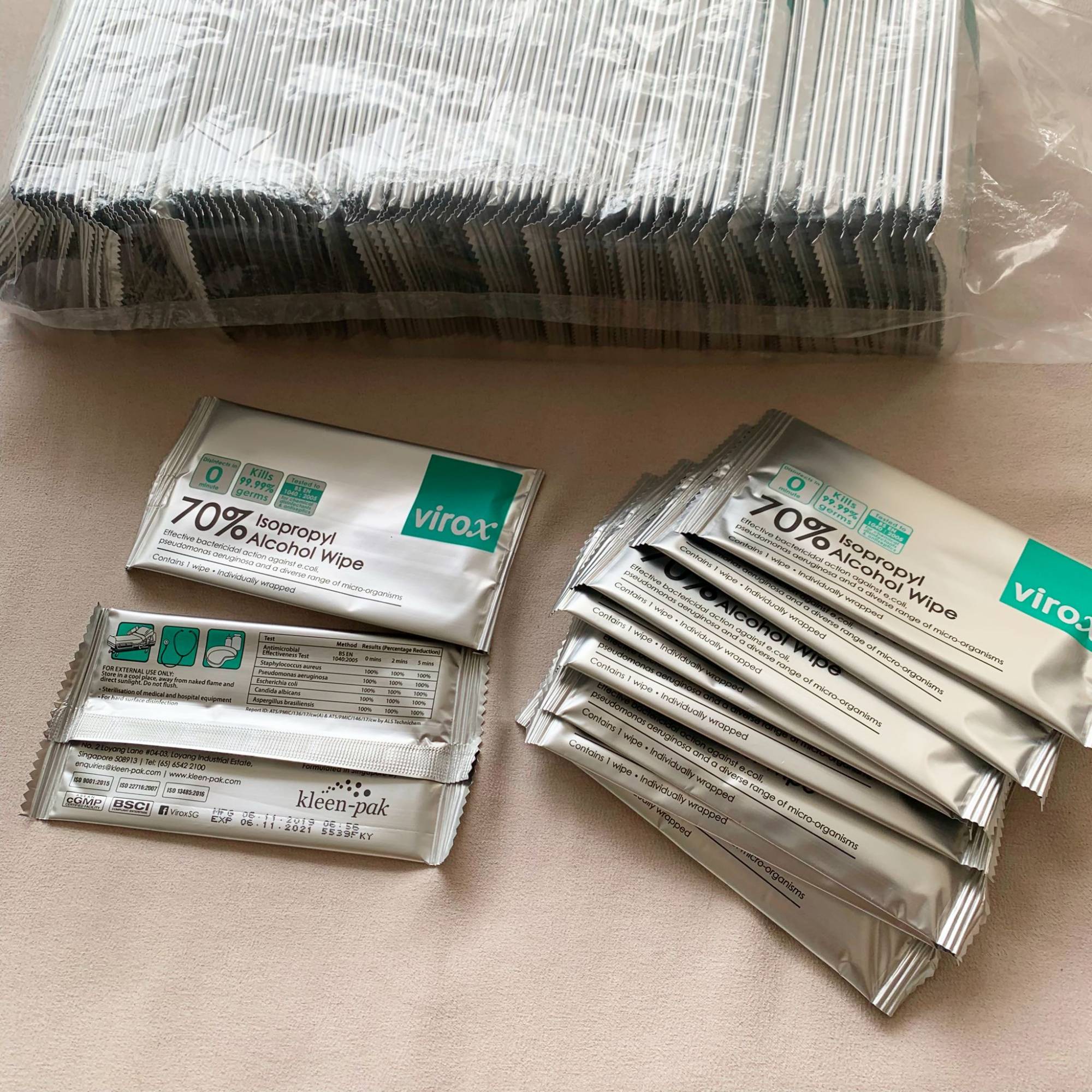 Virox Alcohol 70% Disinfectant Wipes 100 pcs/pack [Ready Stock] Exp Feb 2024 *Zappy*Hospicare*Hygin.x*Dettol**Health Euphoria*